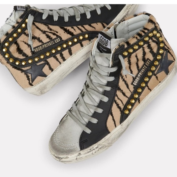 golden goose studded high tops
